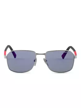 Prada Eyewear солнцезащитные очки Linea Rossa, серебряный