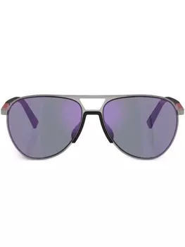 Prada Eyewear солнцезащитные очки Linea Rossa, серый