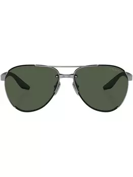 Prada Eyewear солнцезащитные очки Linea Rossa, серый
