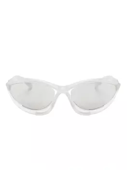 Prada Eyewear солнцезащитные очки-маска, белый