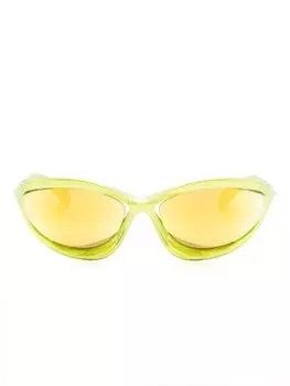 Prada Eyewear солнцезащитные очки Morph «кошачий глаз», зеленый