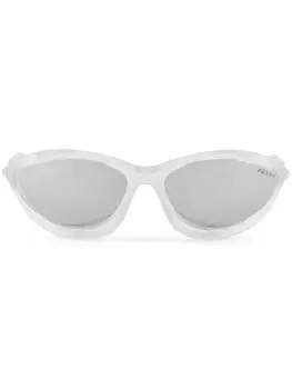 Prada Eyewear солнцезащитные очки Morph в оправе «кошачий глаз», нейтральный цвет