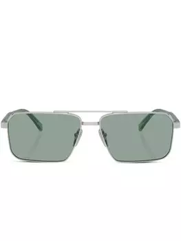 Prada Eyewear солнцезащитные очки-пилоты Prada PR A57S, серебристый