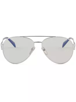 Prada Eyewear солнцезащитные очки-пилоты Symbole, серый