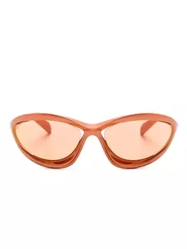 Prada Eyewear солнцезащитные очки PRA23S в оправе 'кошачий глаз', оранжевый