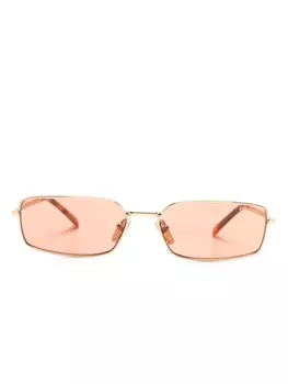 Prada Eyewear солнцезащитные очки Prada Logo, золотистый