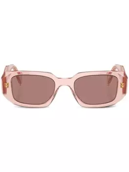 Prada Eyewear солнцезащитные очки Prada PR 17WS в овальной оправе, розовый