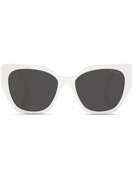 Prada Eyewear солнцезащитные очки Prada PR 19ZS в массивной оправе, белый
