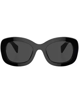 Prada Eyewear солнцезащитные очки Prada PR A13S в массивной оправе, черный