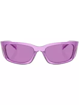 Prada Eyewear солнцезащитные очки Prada PR A14S в овальной оправе, розовый