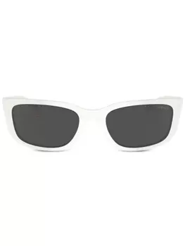 Prada Eyewear солнцезащитные очки Prada PR A14S в овальной оправе, белый