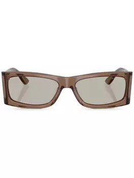 Prada Eyewear солнцезащитные очки Runway, коричневый