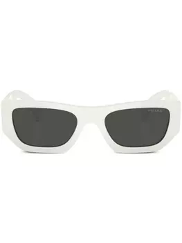Prada Eyewear солнцезащитные очки с логотипом, белый