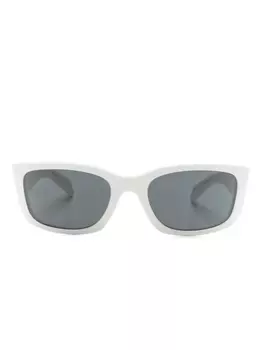 Prada Eyewear солнцезащитные очки с логотипом, белый