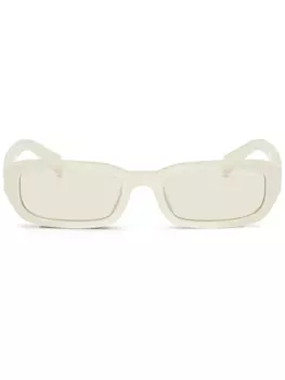 Prada Eyewear солнцезащитные очки с логотипом, белый