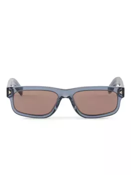 Prada Eyewear солнцезащитные очки с логотипом, зеленый