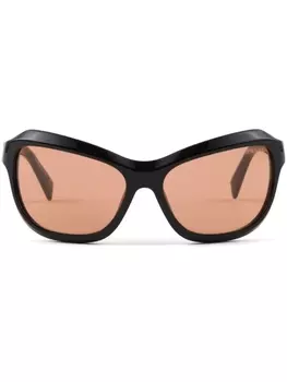 Prada Eyewear солнцезащитные очки Swing-бабочка, черный