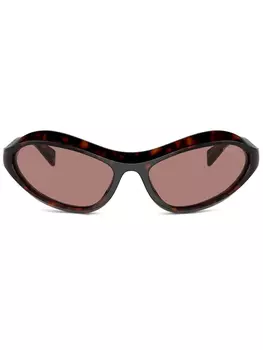 Prada Eyewear солнцезащитные очки Swing, коричневый