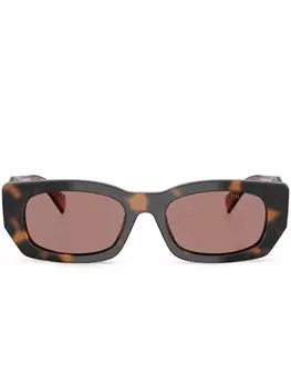 Prada Eyewear солнцезащитные очки Symbole, коричневый