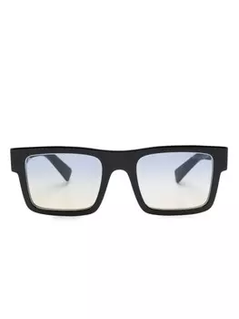 Prada Eyewear солнцезащитные очки Symbole в квадратной оправе, черный