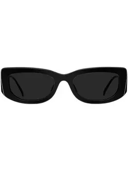 Prada Eyewear солнцезащитные очки Symbole в прямоугольной оправе, черный