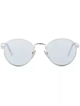 Prada Eyewear солнцезащитные очки в круглой оправе, серый