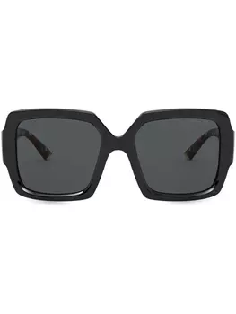 Prada Eyewear солнцезащитные очки в квадратной оправе, черный