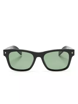 Prada Eyewear солнцезащитные очки в квадратной оправе, черный