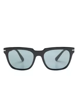 Prada Eyewear солнцезащитные очки в квадратной оправе, черный