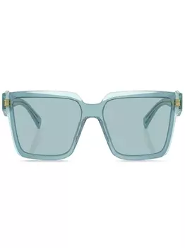 Prada Eyewear солнцезащитные очки в квадратной оправе, синий