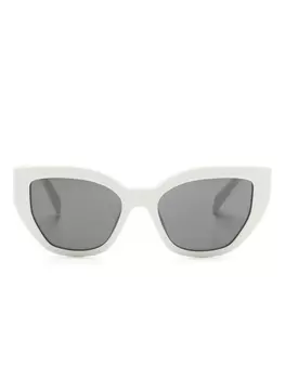 Prada Eyewear солнцезащитные очки в оправе 'кошачий глаз', белый