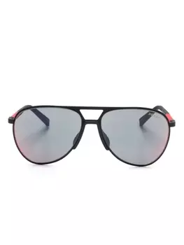 Prada Eyewear солнцезащитные очки в оправе пилота, черный