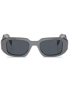 Prada Eyewear солнцезащитные очки в прямоугольной оправе, серый