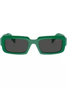 Prada Eyewear солнцезащитные очки в прямоугольной оправе, черный