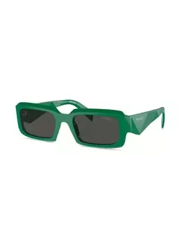 Prada Eyewear солнцезащитные очки в прямоугольной оправе, черный