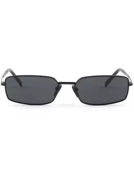 Prada Eyewear солнцезащитные очки в тонированной прямоугольной оправе, черный