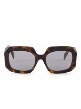 Prada Eyewear Symbole солнцезащитные очки, коричневый