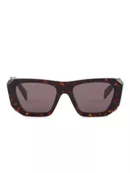 Prada Eyewear Symbole солнцезащитные очки, коричневый