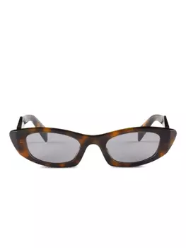 Prada Eyewear Symbole солнцезащитные очки, коричневый