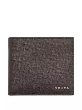 Prada фактурный бумажник, серый