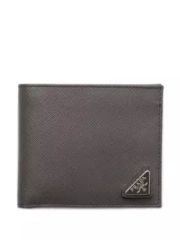 Prada фактурный бумажник, серый
