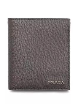 Prada фактурный картхолдер, серый