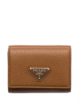 Prada фактурный кошелек, коричневый