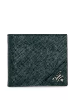 Prada фактурный кошелек, зеленый