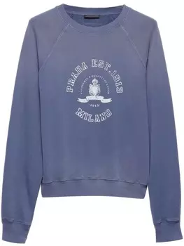 Prada флисовая толстовка, синий