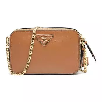 PRADA Функциональные сумки и багаж из кожи. Поясная сумка, сумка через плечо, женская, коричневого цвета