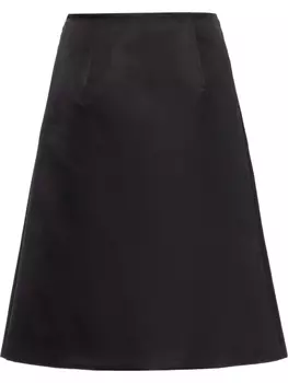 Prada габардиновая юбка, черный