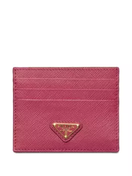 Prada картхолдер из сафьяновой кожи, розовый