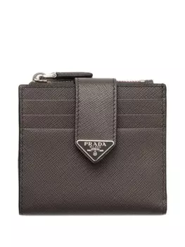 Prada картхолдер из сафьяновой кожи, серый