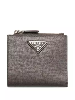 Prada картхолдер из сафьяновой кожи, серый